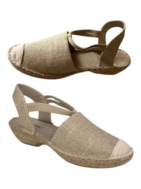 Rialto Jute Straw Espadrille Slingback Shoes